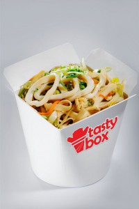 №504 / Лапша с овощами и морепродуктами